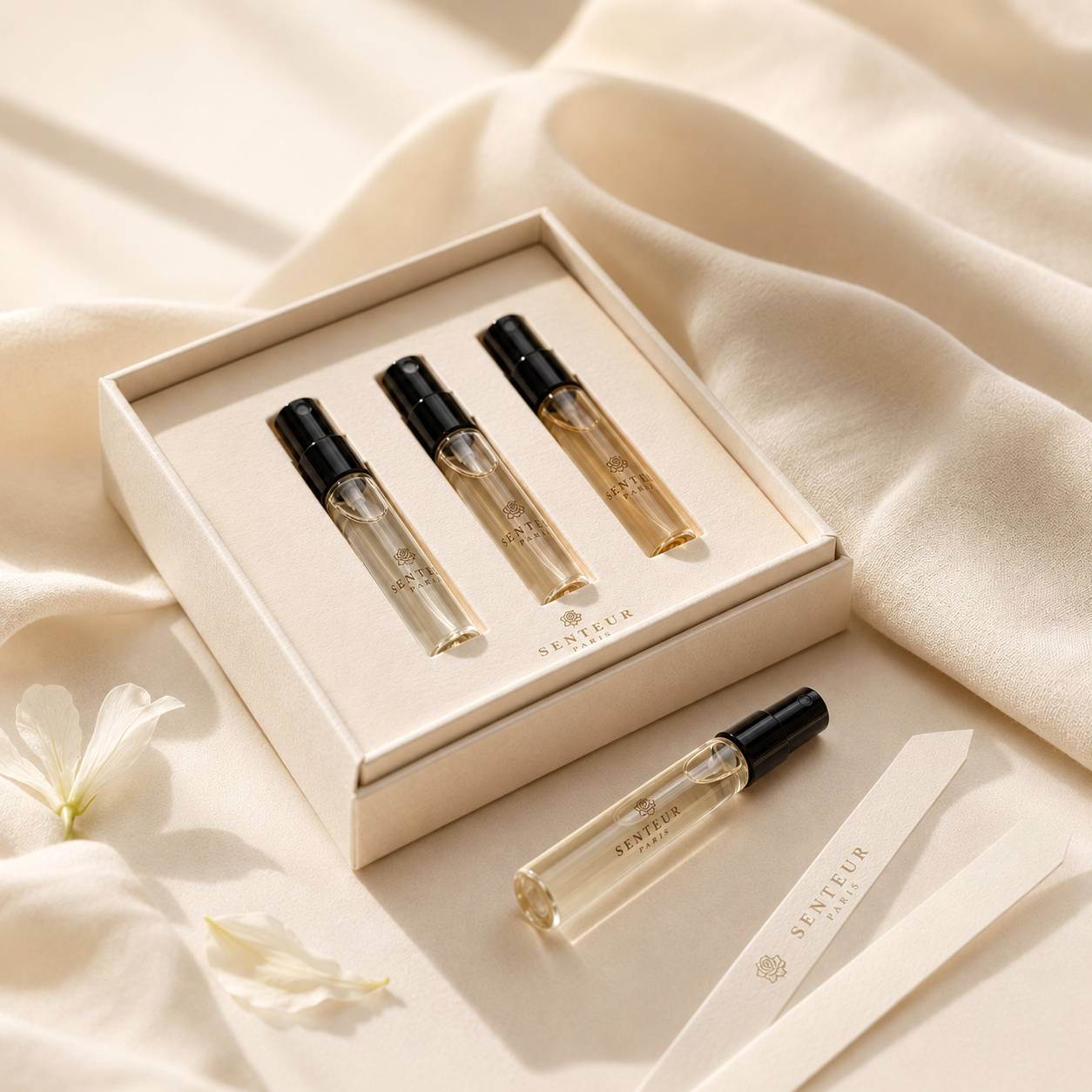 Coffret découverte d'échantillons de parfums de niche SENTEUR PARIS